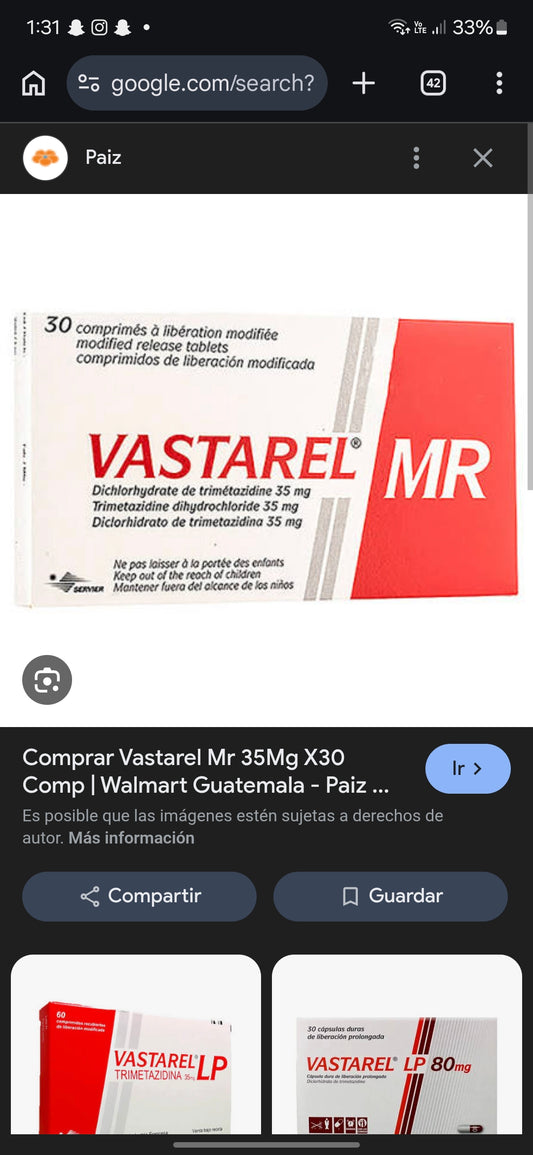 Vastarel mr